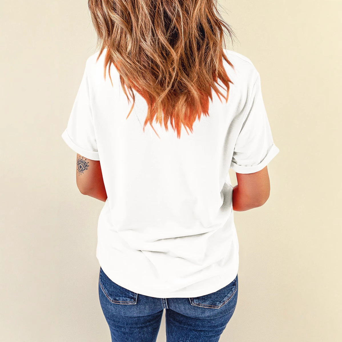 White Sequin Mardi Gras Short Sleeve T-shirt