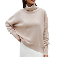 Load image into Gallery viewer, Simple Loose Turtleneck Pullover Sweater
