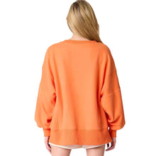 Load image into Gallery viewer, Orange Embroidered Sequin Ghost All Over Sweatshirt
