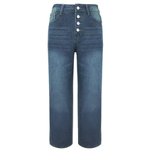 Load image into Gallery viewer, Casual Boyfriend Style Button Down Straight Leg Jeans
