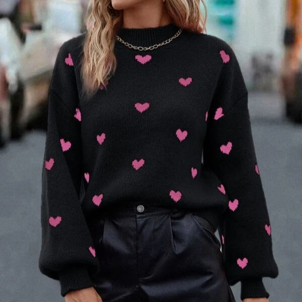 Cross My Heart Embroidered Sweater