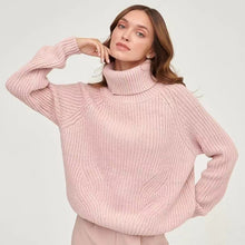 Load image into Gallery viewer, Simple Turtleneck Long Sleeve Sweater
