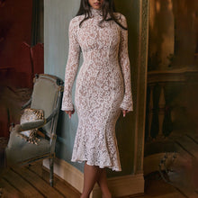 Load image into Gallery viewer, Sexy Long Sleeves Fishtail Midi Dress
