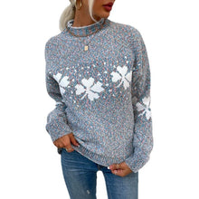 Load image into Gallery viewer, Snow Flake Long Sleeve Sweater
