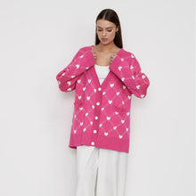 Load image into Gallery viewer, Love Brocade Autumn V-neck Cardigan Sweater
