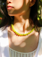 Load image into Gallery viewer, Olive Green Jade Beaded Necklace
