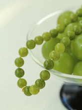 Load image into Gallery viewer, Olive Green Jade Beaded Necklace
