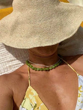 Load image into Gallery viewer, Olive Green Jade Beaded Necklace
