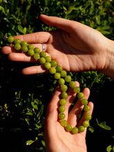Load image into Gallery viewer, Olive Green Jade Beaded Necklace
