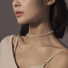 Load image into Gallery viewer, Seed Beads Natural Pearl Choker Necklace

