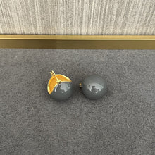 Load image into Gallery viewer, Simple Enamel Glaze Ball Hoop Earrings
