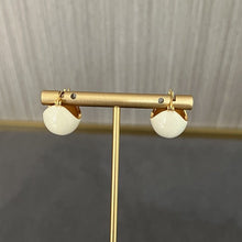 Load image into Gallery viewer, Simple Enamel Glaze Ball Hoop Earrings
