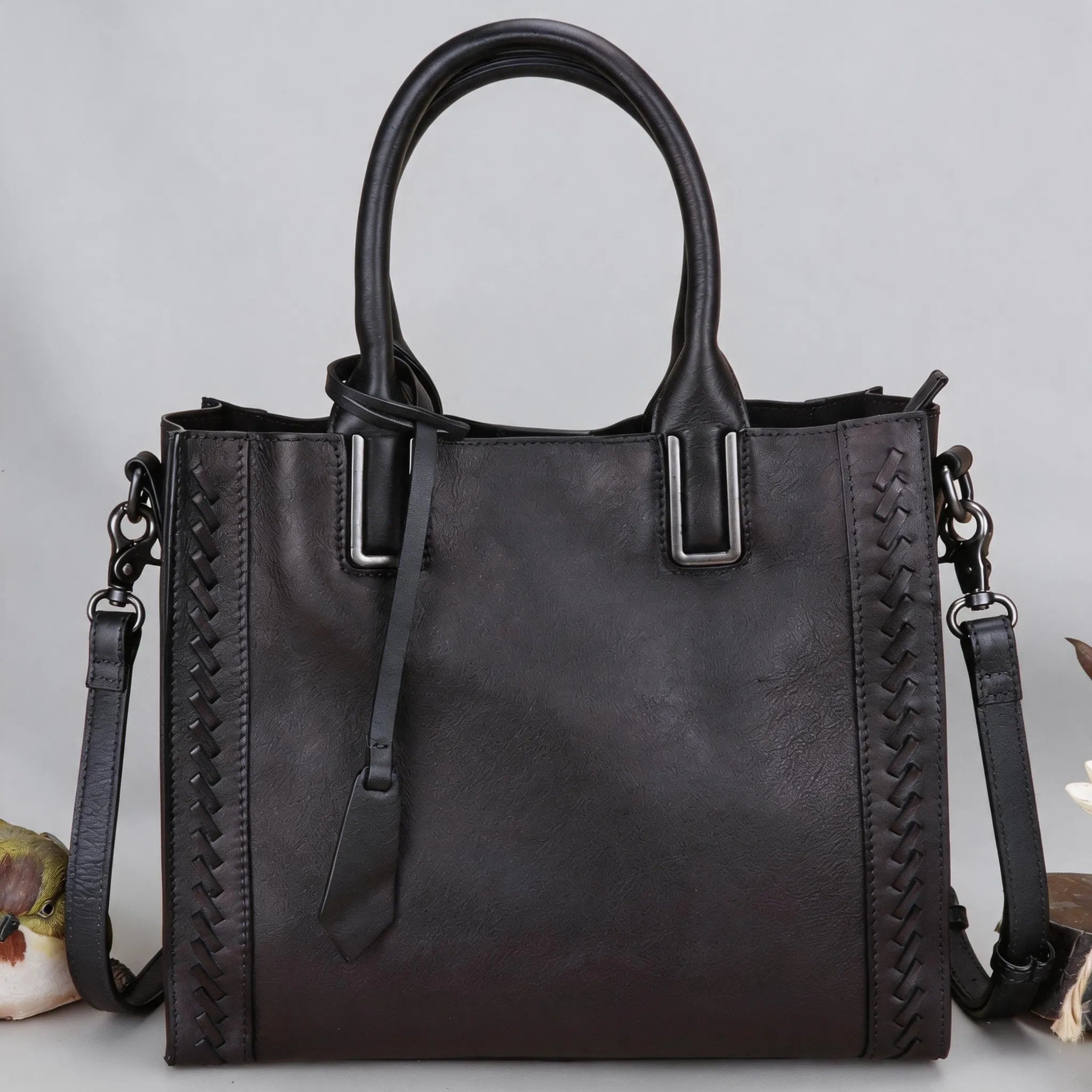 Small Handmade Top Grain Leather Handbag Satchel