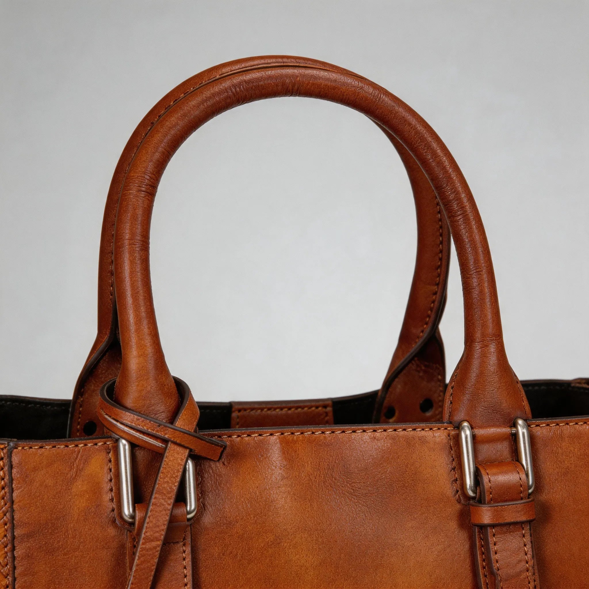 Small Handmade Top Grain Leather Handbag Satchel