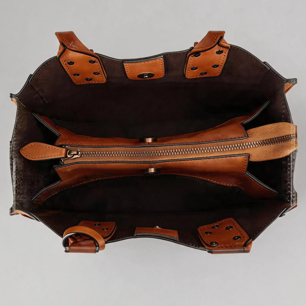 Small Handmade Top Grain Leather Handbag Satchel