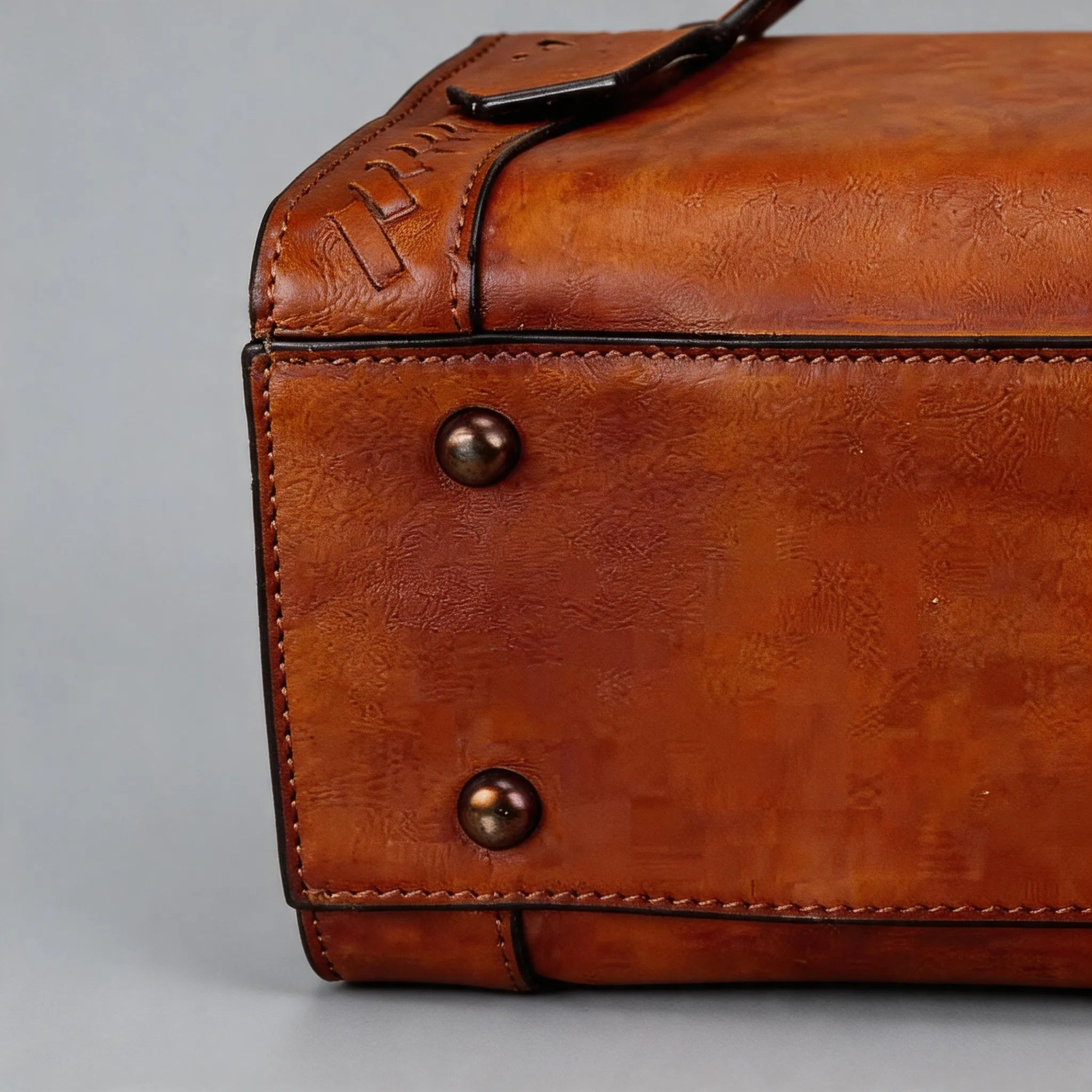 Small Handmade Top Grain Leather Handbag Satchel