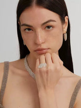 Load image into Gallery viewer, Statement Silver Fringe Tassel Ring
