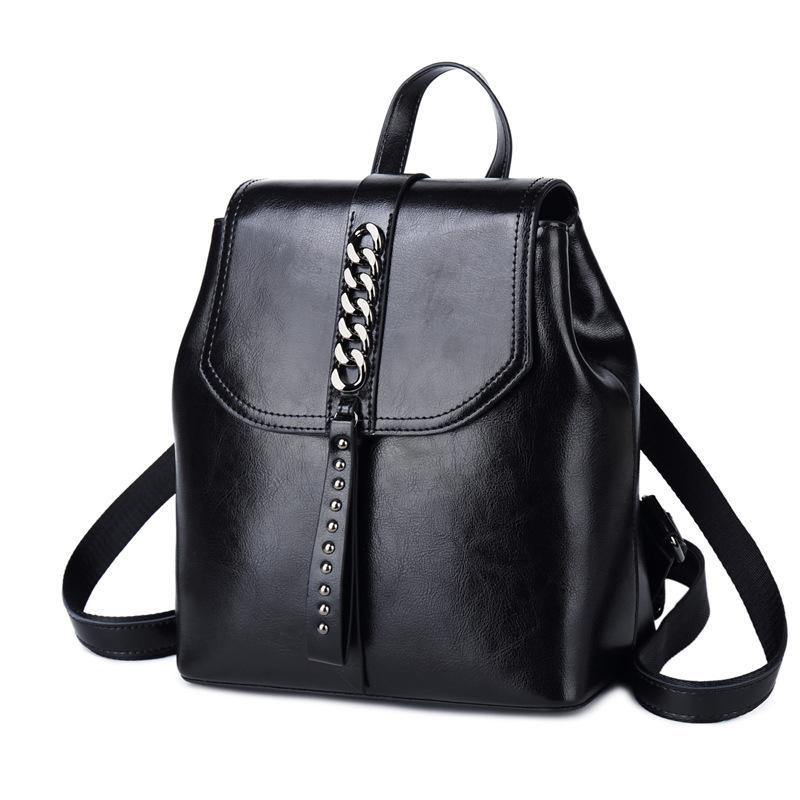 Detroit Full Grain Leather Women's Backpack