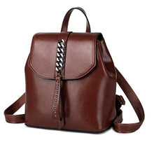 Load image into Gallery viewer, Detroit Full Grain Leather Women&#39;s Backpack
