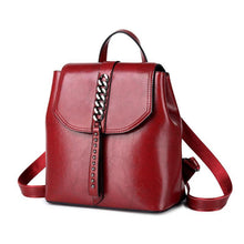 Load image into Gallery viewer, Detroit Full Grain Leather Women&#39;s Backpack
