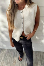 Load image into Gallery viewer, Casual Sleeveless Round Neck Knitted Vest Top
