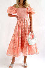 Load image into Gallery viewer, Sweet Elegant Mesh Off the Shoulder Midi Dress
