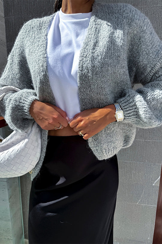 Casual Long Sleeve Knitted Cardigan