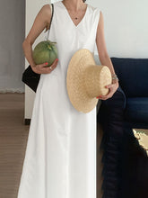 Load image into Gallery viewer, Simple Loose Sleeveless V-Neck Midi Dresses
