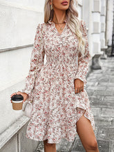 Load image into Gallery viewer, Floral Long Sleeves V-Neck Midi Dress

