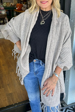 Load image into Gallery viewer, Casual Fringed Trim Irregular Cardigan Outerwear

