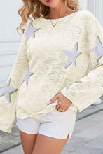 Load image into Gallery viewer, Loose Star Knitted Long Sleeve Sweater
