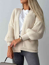 Load image into Gallery viewer, Loose V-neck Long-sleeved Casual Knitted Cardigan
