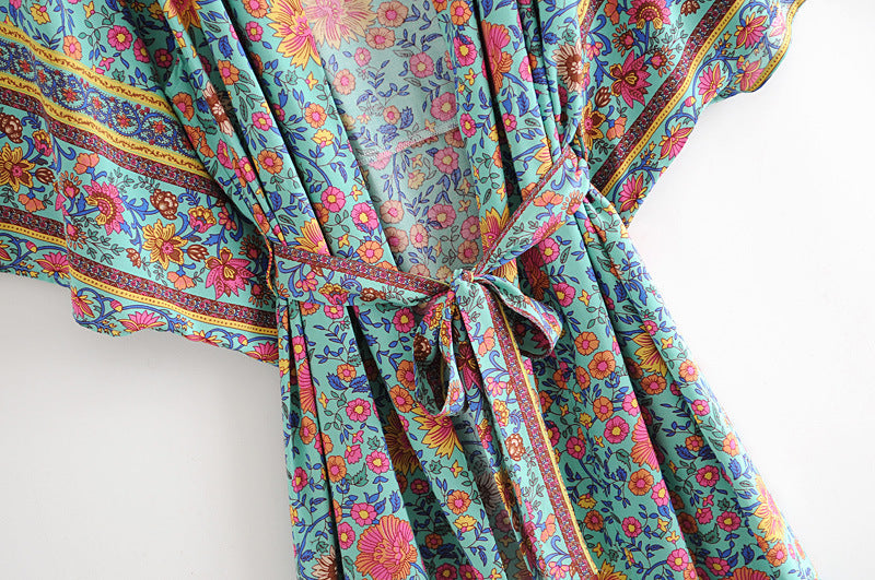 Boho Loose Print Kimono Cover up