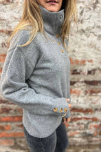 Load image into Gallery viewer, Collar Buttons Casual Loose Sweater
