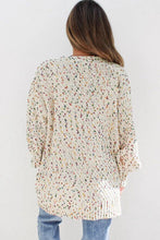 Load image into Gallery viewer, Dotted Multicolor Cream Knit Long Sleeve Cardigan
