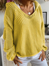 Load image into Gallery viewer, Loose Hooded Long Sleeve Sweater

