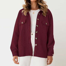 Load image into Gallery viewer, Relaxed Lapel Oversized Long Sleeve Jacket
