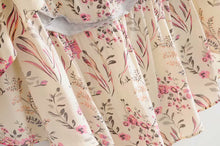 Load image into Gallery viewer, Boho Beige Floral Print High Low Dress
