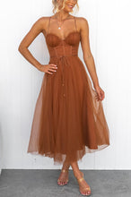 Load image into Gallery viewer, Elegant Sweatheart Spaghetti Staps Princess Tulle  Midi Party Dress
