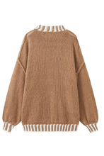 Load image into Gallery viewer, Loose and Slim Soft Long-sleeved Stitched Knit Sweater
