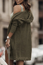 Load image into Gallery viewer, Classic Hoodied Pocket Cardigan Sweater

