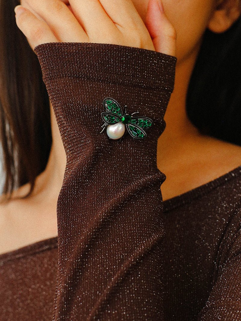 Bee & Pearl Brooch - floysun
