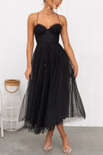 Load image into Gallery viewer, Elegant Sweatheart Spaghetti Staps Princess Tulle  Midi Party Dress
