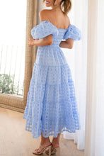 Load image into Gallery viewer, Sweet Elegant Mesh Off the Shoulder Midi Dress
