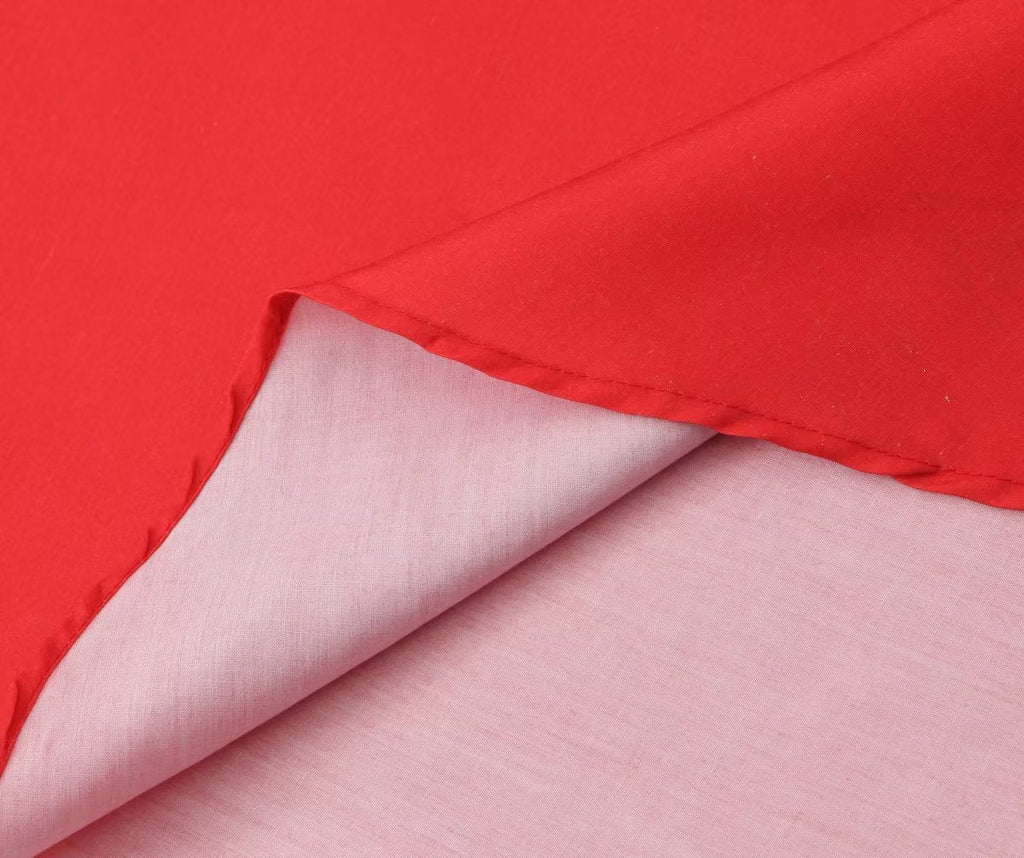 Red Floral Cut Out Midi Dress