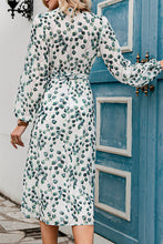 Load image into Gallery viewer, Fashion Print V Neck Long Sleeves Midi Dress
