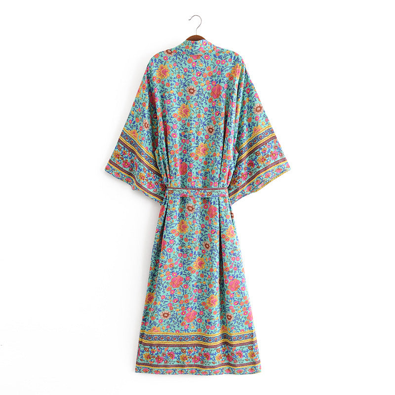 Boho Loose Print Kimono Cover up