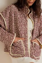 Load image into Gallery viewer, Floral Print Thin Pocket Cardigan Jacket
