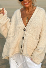 Load image into Gallery viewer, Loose Long Sleeve V-neck Pocket Knitted Cardigan
