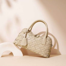 Load image into Gallery viewer, Simple Handmade Woven Handbag Leather Bag
